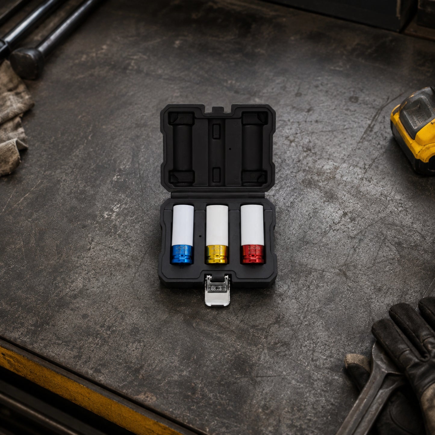 JCB Zestaw Nasadek Udarowych 1/2" do Alufelg 17/19/21 Cienkościennych 3 szt