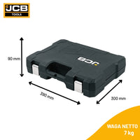 Zestaw Kluczy Nasadowych JCB 108el 1/2" 1/4" CRV Grzechotki Walizka 41082-5