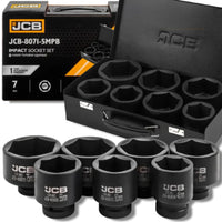 JCB Zestaw Nasadek Udarowych 1" 46-75 6-Kątnych Cr-Mo 7szt