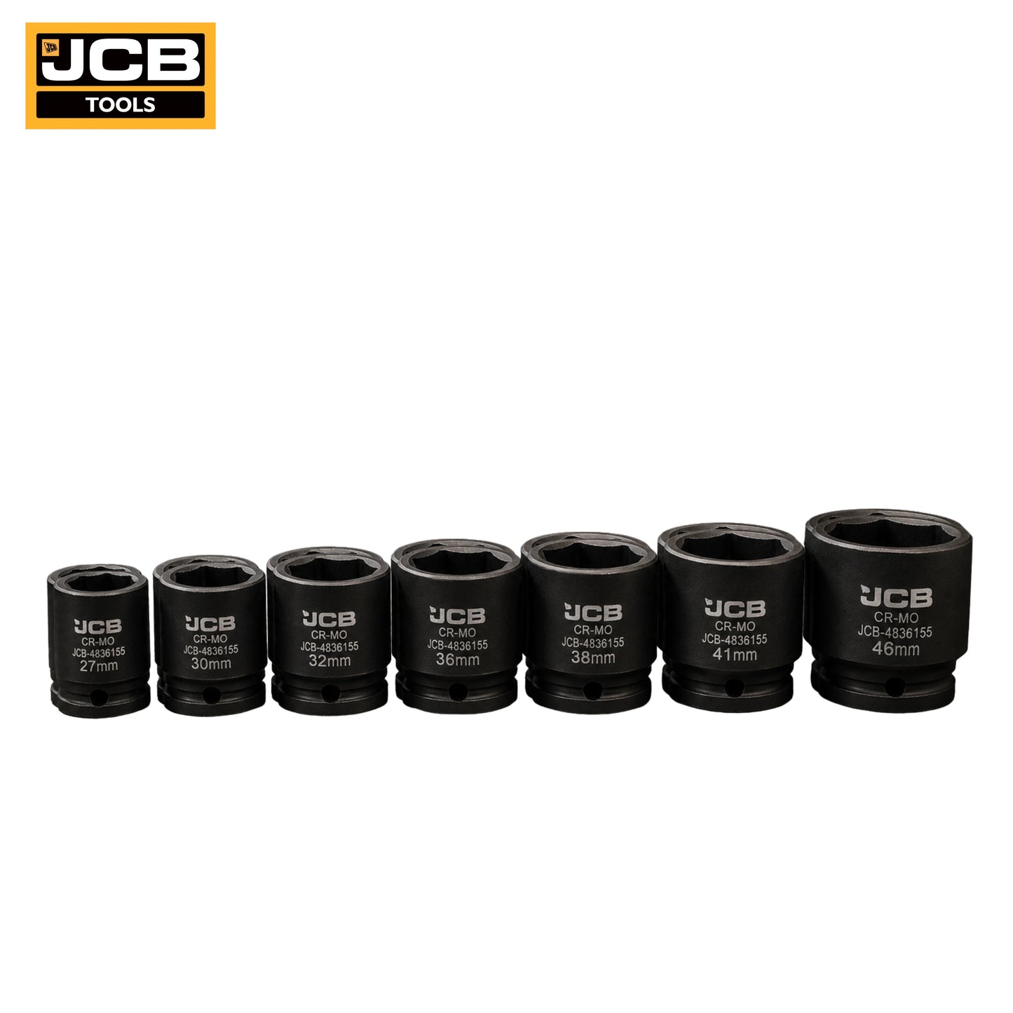 JCB Zestaw Nasadek Udarowych 1" 46-75 6-Kątnych Cr-Mo 7szt