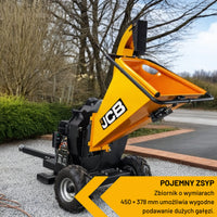 Подрібнювач гілок з 4-тактним двигуном JCB 457 см³, 15 к.с. - 120 мм/4,7 дюйма 