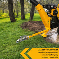 Подрібнювач гілок з 4-тактним двигуном JCB, 224 см3, 7,5 к.с. - 100 мм/4 дюйми 