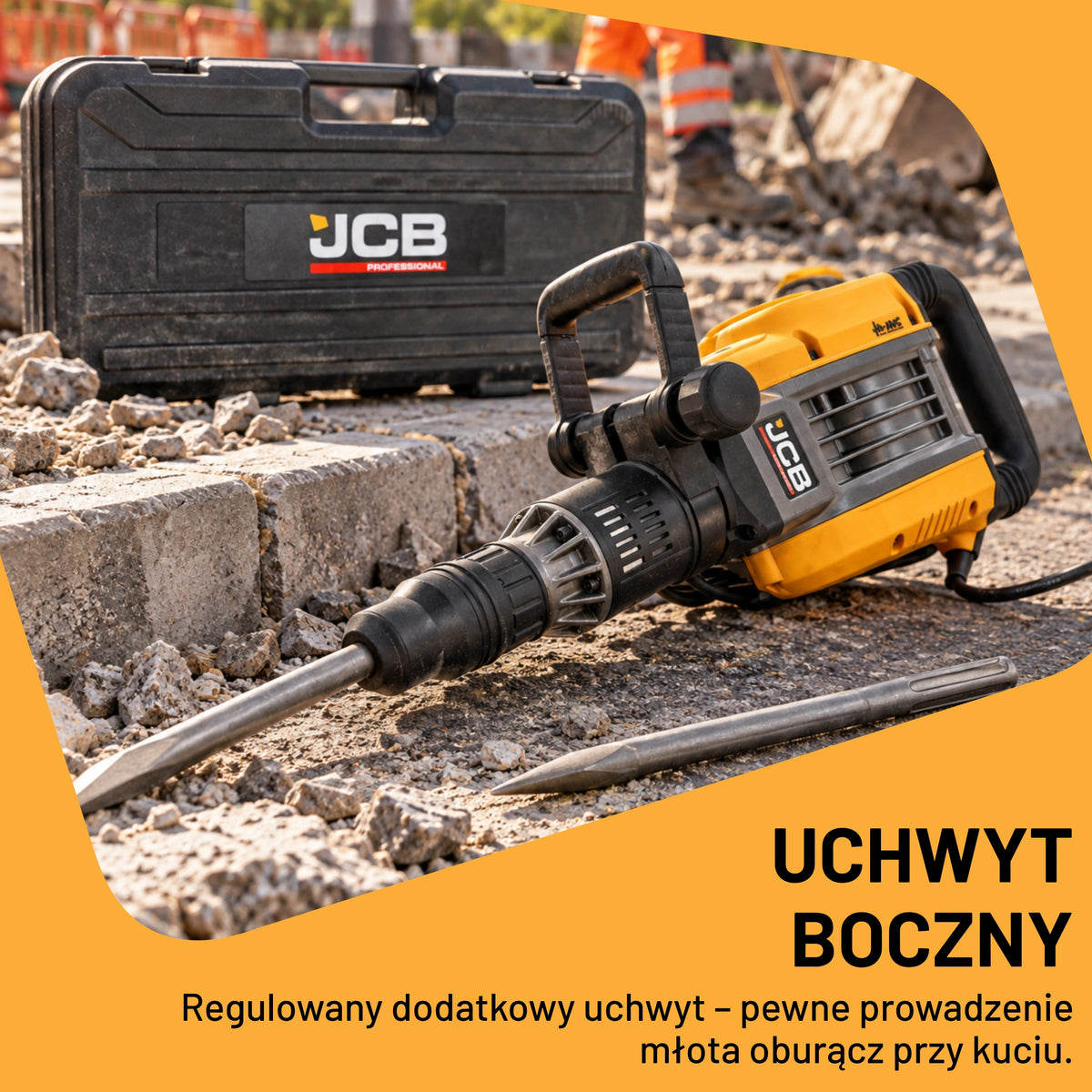 Młot Wyburzeniowy JCB Professional 1650 W SDS Max