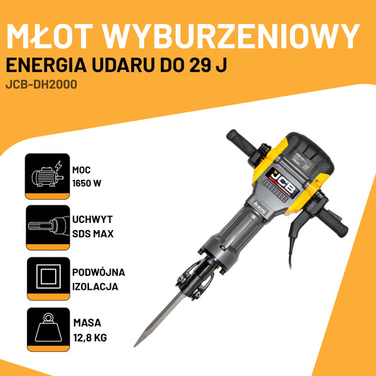 Młot Wyburzeniowy JCB Professional 2000 W 62 J