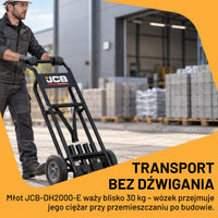 Wózek transportowy do młotów wyburzeniowych