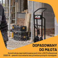 Wózek transportowy do młotów wyburzeniowych