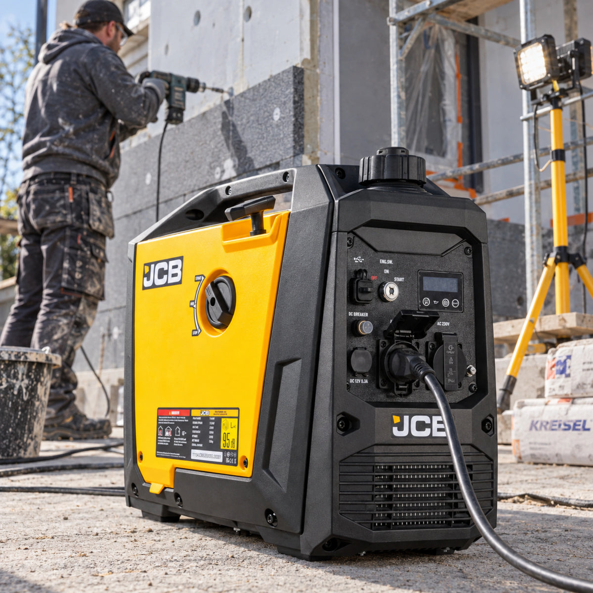Agregat Inwerterowy JCB 3200 W 230 V E-Start JCB-IG3500E-EU