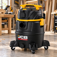 Odkurzacz przemysłowy JCB Professional JCB-PVACP-30M-EP 30 L na mokro i sucho z gniazdem do elektronarzędzi – zdjęcie 12