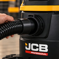 Odkurzacz przemysłowy JCB Professional JCB-PVACP-30M-EP 30 L na mokro i sucho z gniazdem do elektronarzędzi – zdjęcie 5