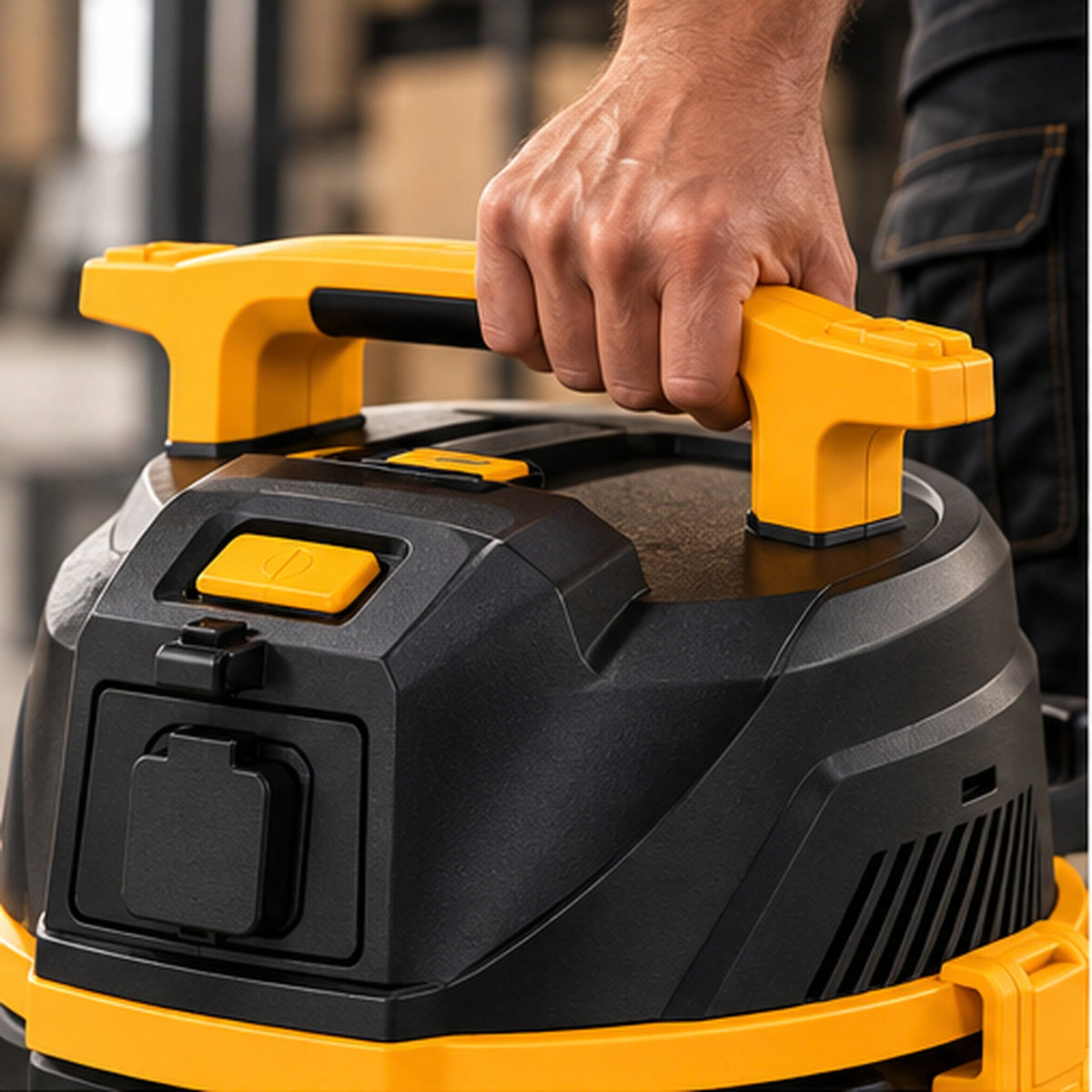 Odkurzacz przemysłowy JCB Professional JCB-PVACP-30M-EP 30 L na mokro i sucho z gniazdem do elektronarzędzi – zdjęcie 7