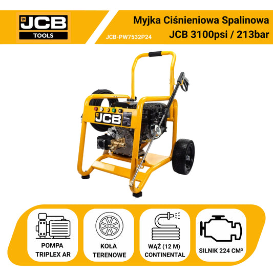 Myjka Ciśnieniowa Spalinowa JCB Pompa Annovi Reverberi Triplex AR 3100psi / 213bar