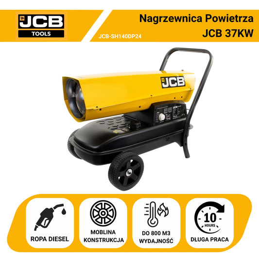 Nagrzewnica Powietrza JCB na Olej Napędowy Ropę Diesel 37KW