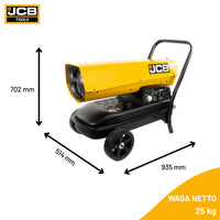 Nagrzewnica Powietrza JCB na Olej Napędowy Ropę Diesel 37KW