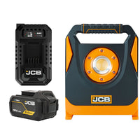 Lampa ledowa budowlana JCB 6500 lm – lampy budowlane akumulatorowe, widok produktu