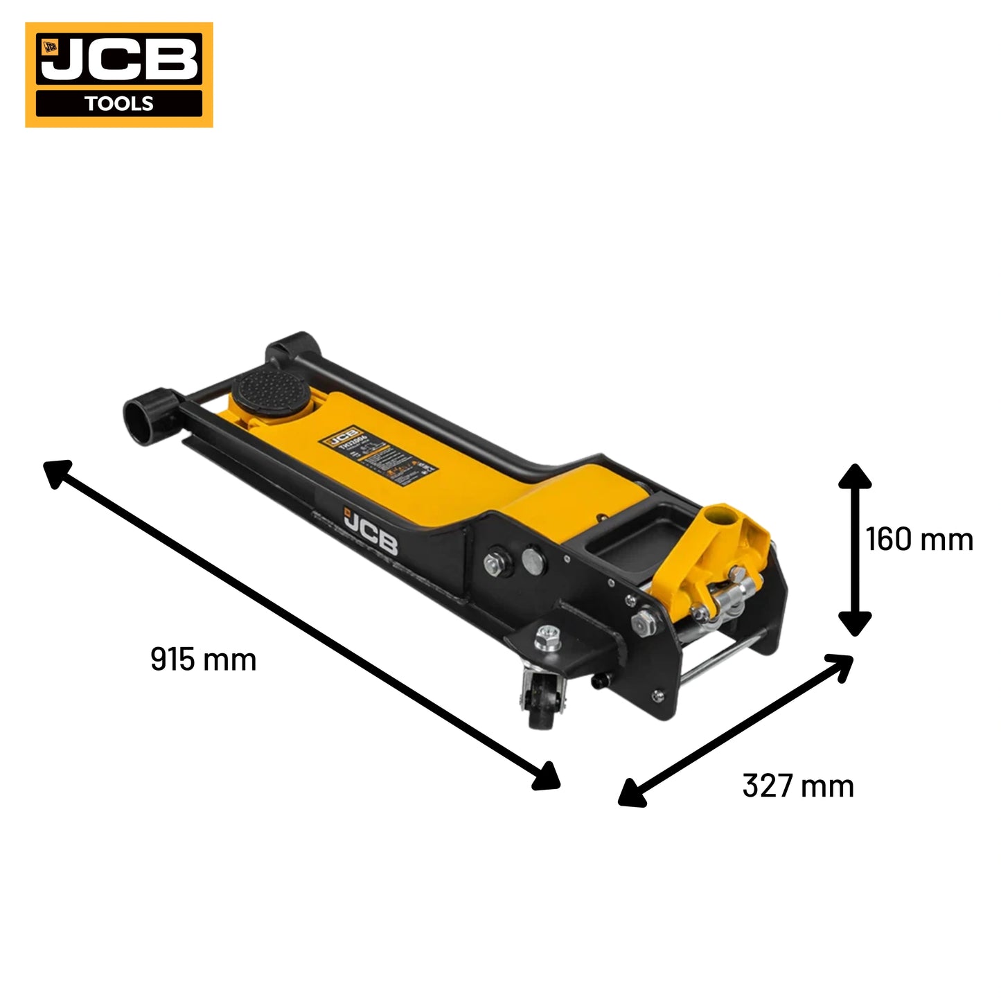 JCB Podnośnik Hydrauliczny 1,5t Długi Niskoprofilowy Dwutłoczkowy