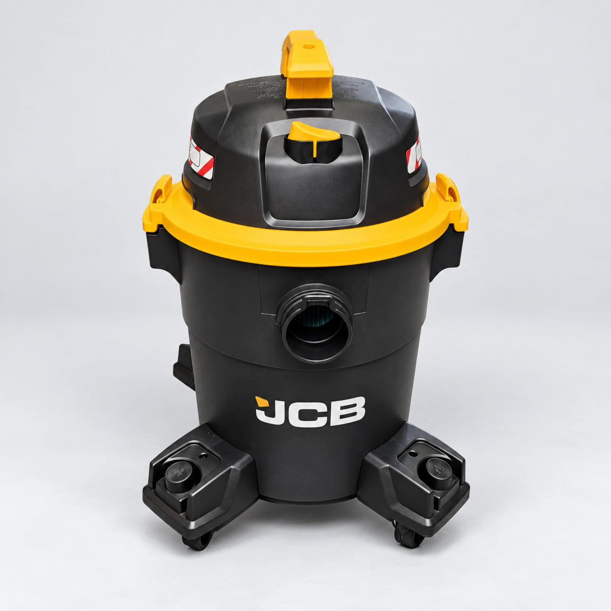Odkurzacz JCB JCB-VACP-23H-E 23 L na mokro i sucho z funkcją wydmuchu widok z przodu