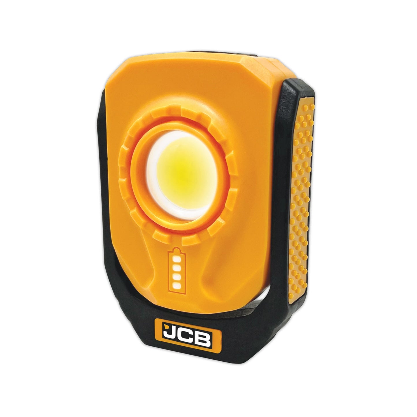 Żółto-czarna lampa robocza JCB z centralną diodą LED