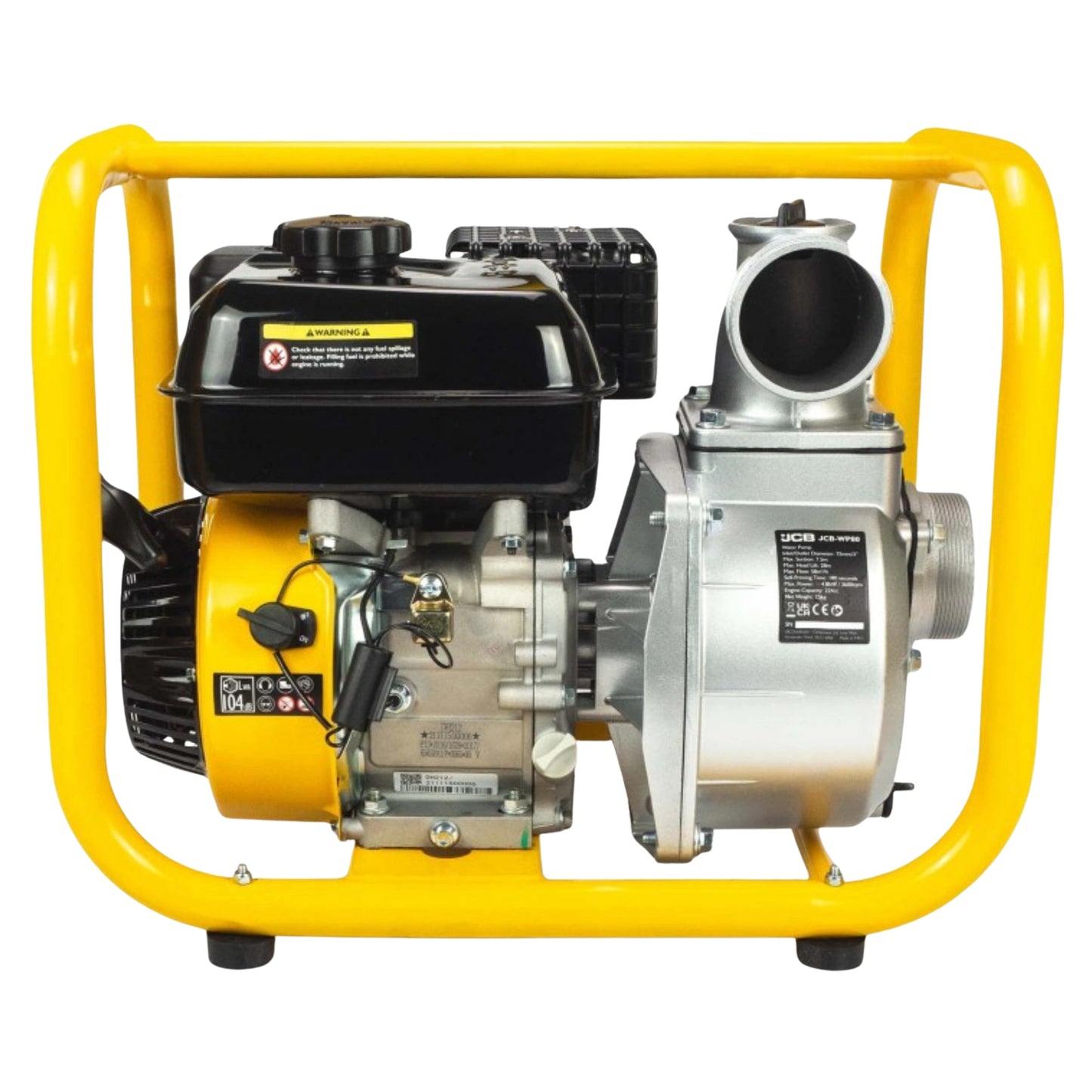 Моторна помпа JCB 80 мм 3 дюйми 7,5 к.с. для чистої води (966 л/хв) 