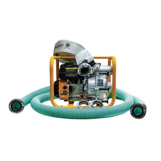 Zestaw Motopompa 80mm 3 Cale JCB Tools 7.5KM do wody brudnej 1000l/min + Węże