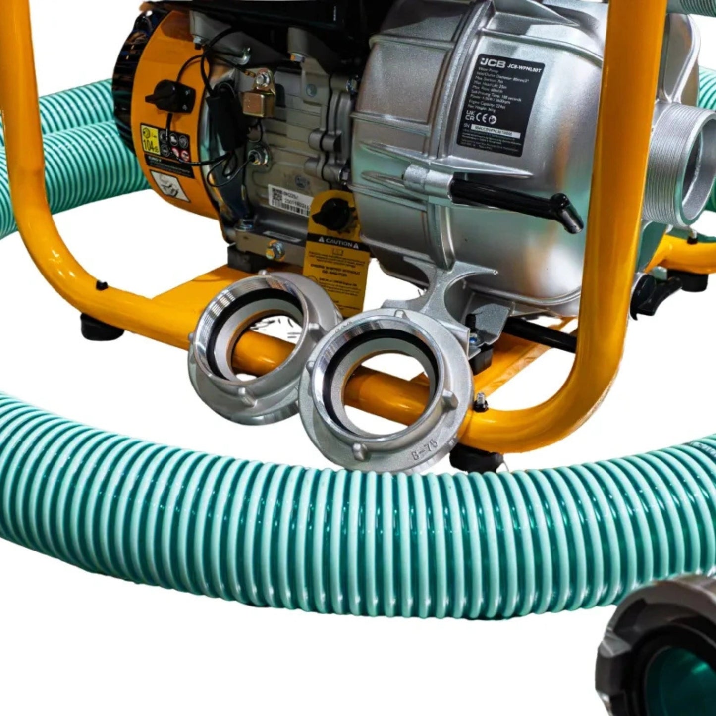 Насос для брудної води JCB Tools 80 мм 3 дюйми 7,5 к.с., комплект 1000 л/хв + шланги 