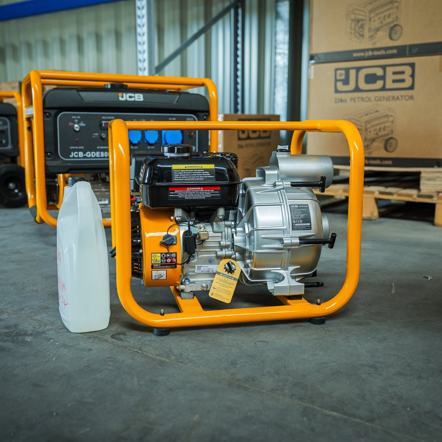 Насос для брудної води JCB Tools 80 мм 3 дюйми, потужністю 7,5 к.с. (1000 л/хв) 