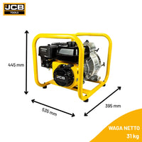 Насос для брудної води JCB Tools 80 мм 3 дюйми, потужністю 7,5 к.с. (1000 л/хв) 