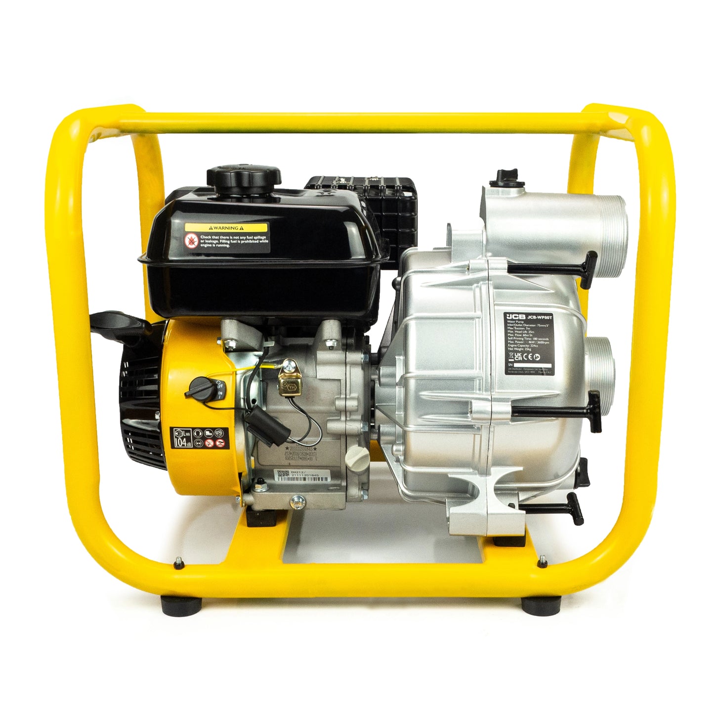 Насос для брудної води JCB Tools 80 мм 3 дюйми, потужністю 7,5 к.с. (1000 л/хв) 