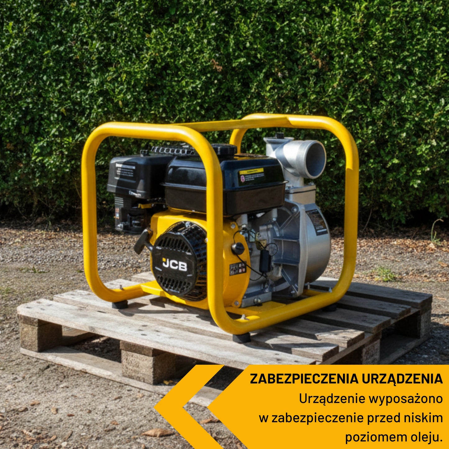 Насос для брудної води JCB Tools 80 мм 3 дюйми, потужністю 7,5 к.с. (1000 л/хв) 