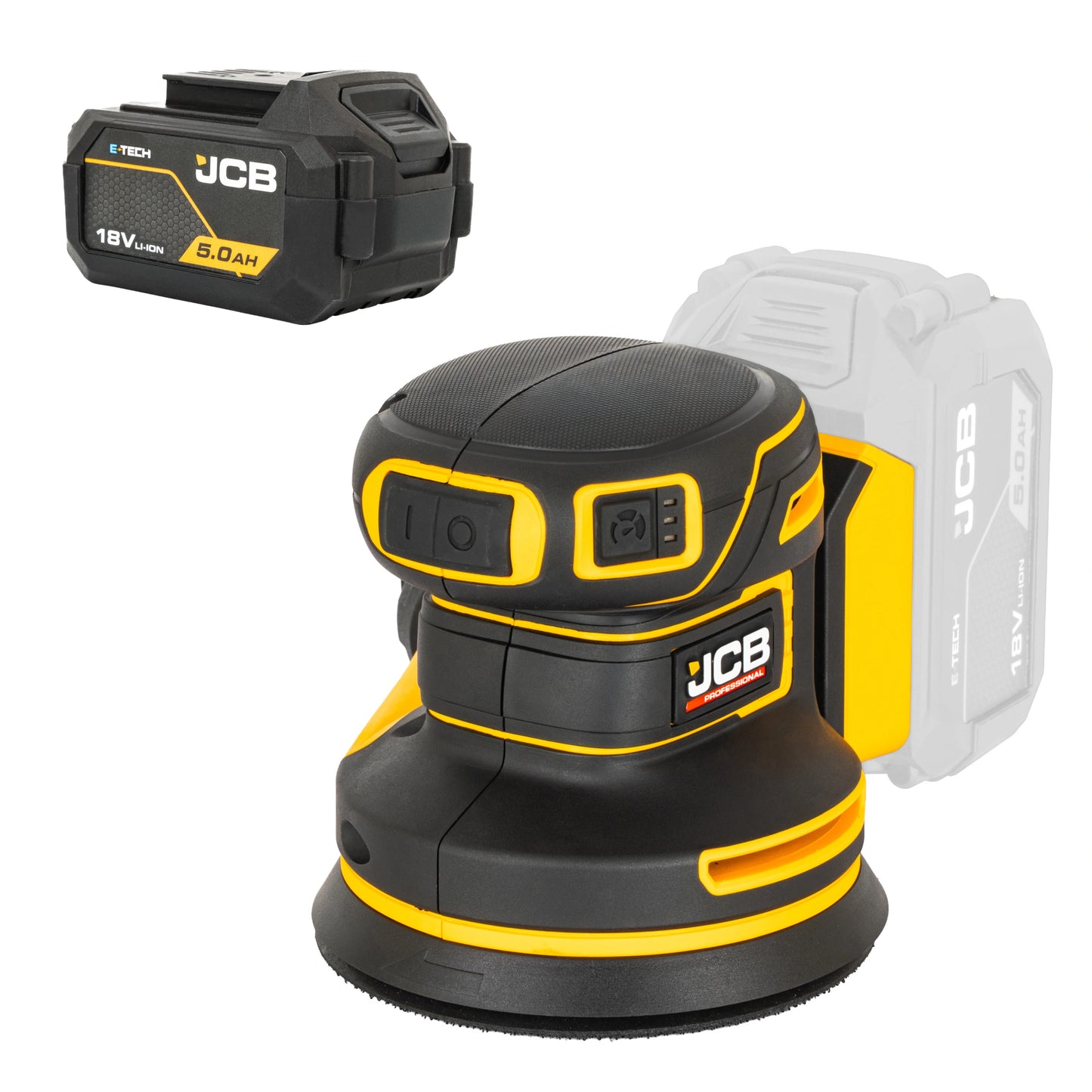 JCB Professional 18V Szlifierka Mimośrodowa