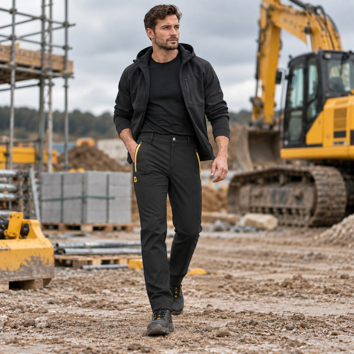 JCB Workwear Штани від дощу Unlined Waterproof чорні