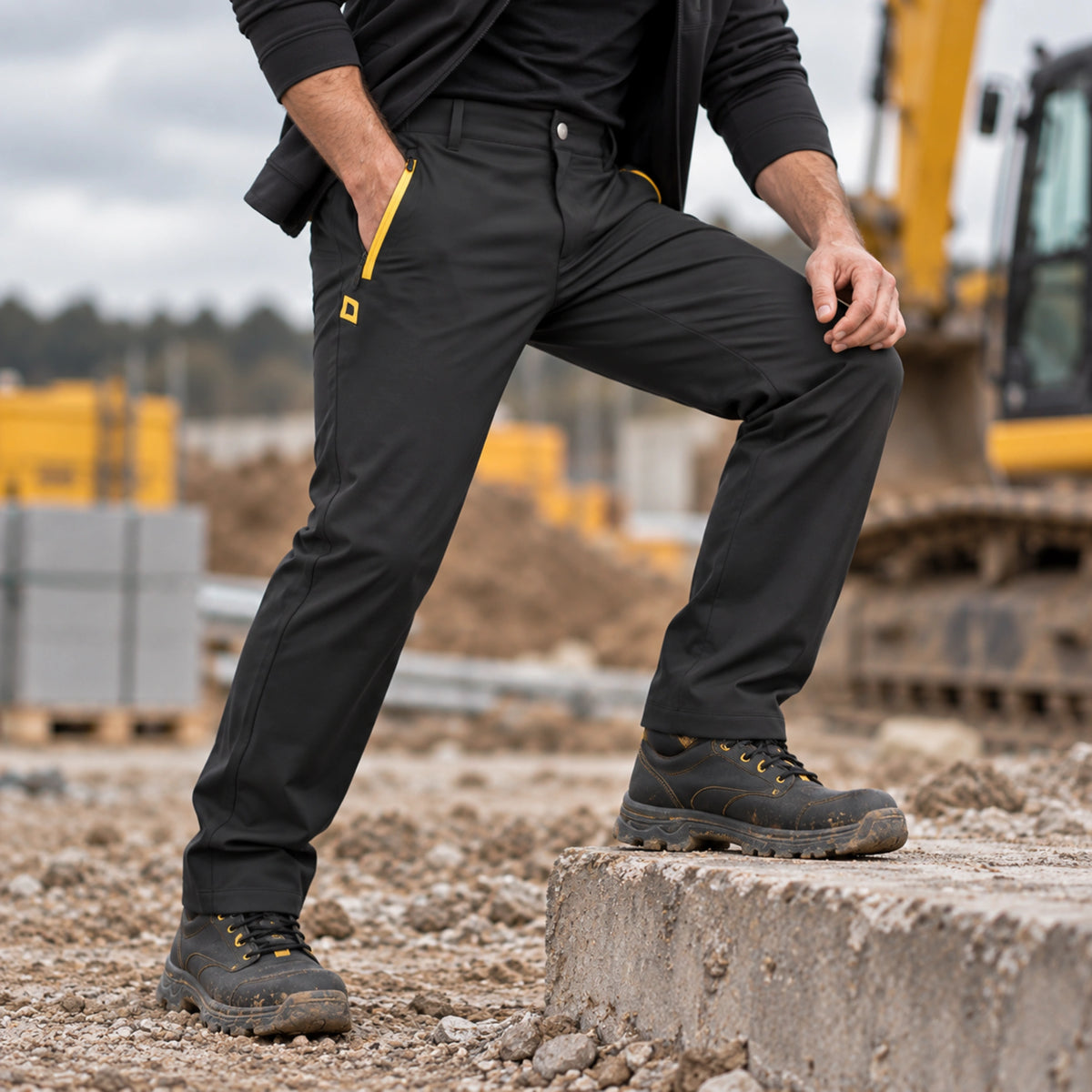 JCB Workwear Штани від дощу Unlined Waterproof чорні