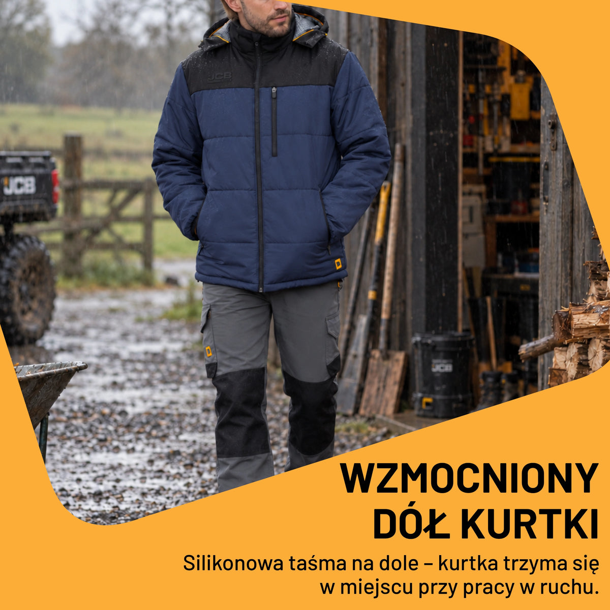 JCB Workwear Куртка утеплена з капюшоном Padded Jacket