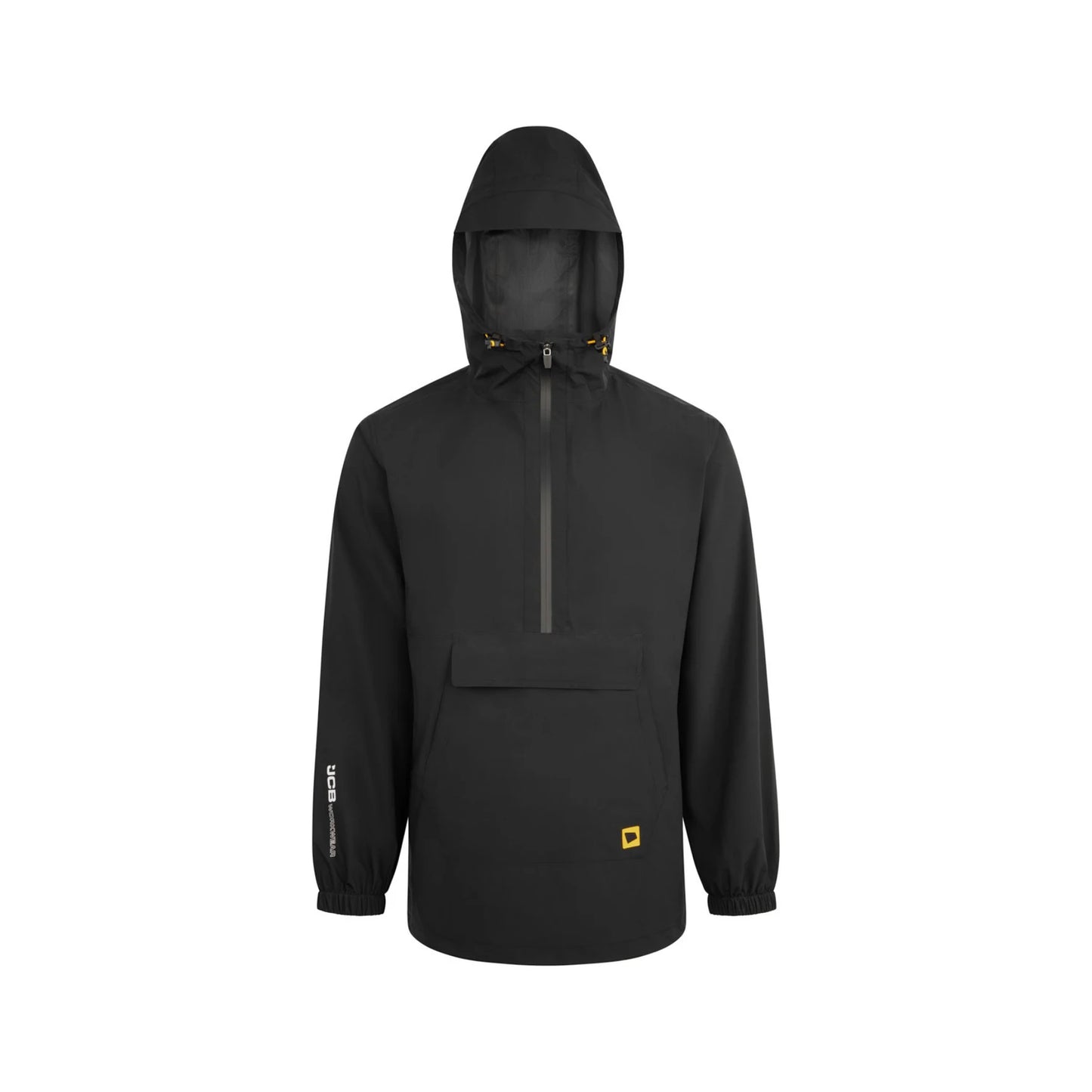 JCB Workwear Kurtka Przeciwdeszczowa Ultralekka Składana Czarna