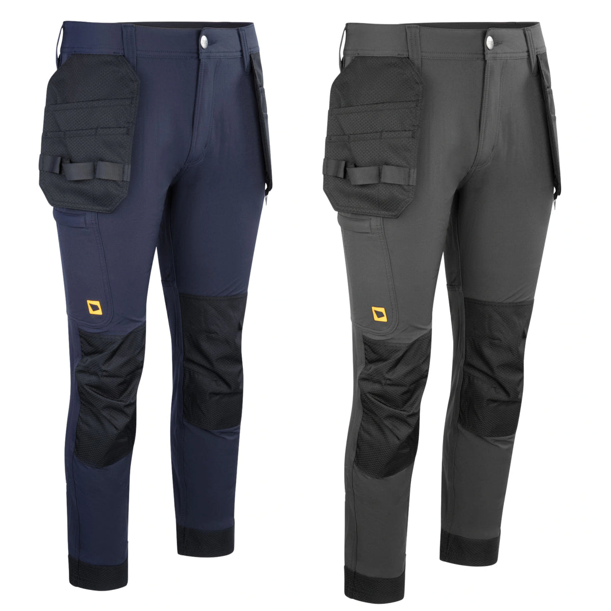 JCB Workwear Spodnie Robocze 4-Way Stretch z Kieszeniami Kaburowymi