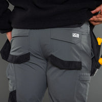 JCB Workwear Spodnie Robocze 4-Way Stretch z Kieszeniami Kaburowymi