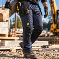 JCB Workwear Spodnie Robocze 4-Way Stretch z Kieszeniami Kaburowymi