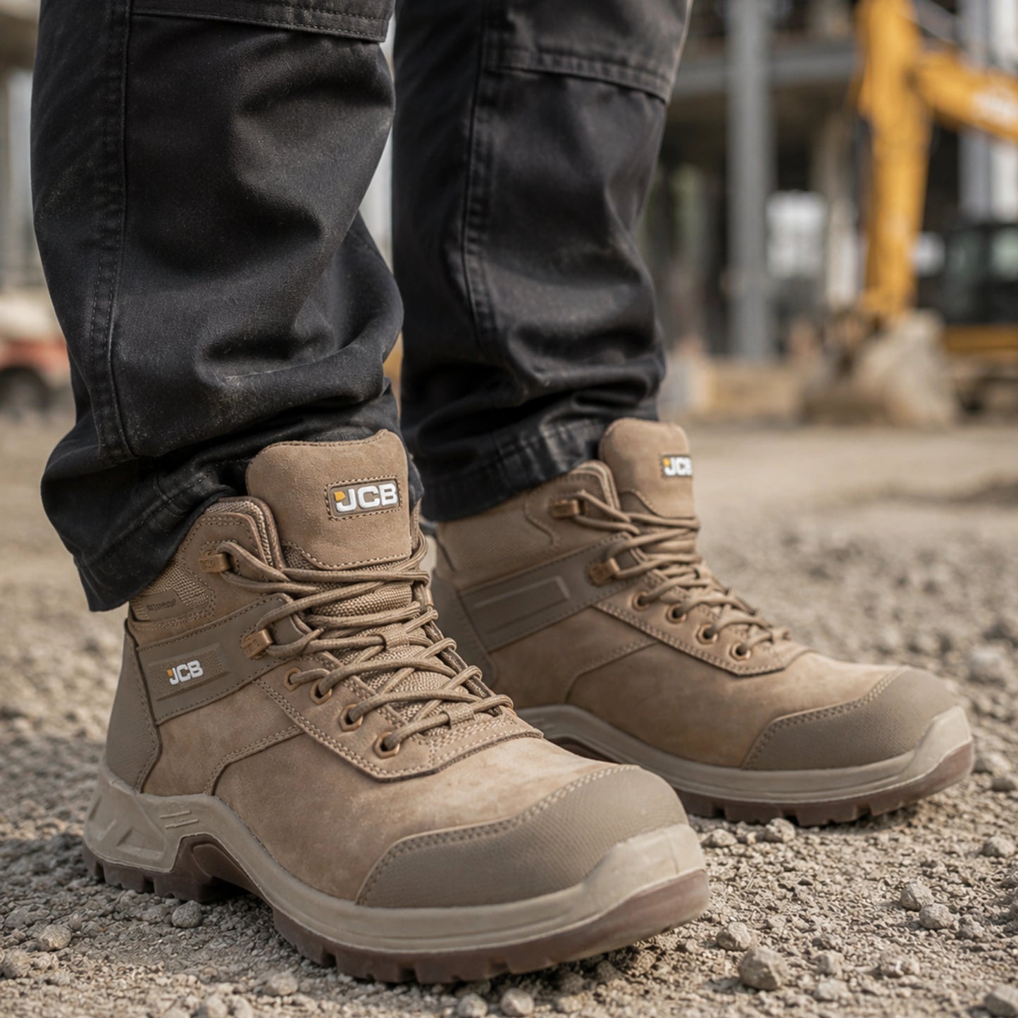 JCB Workwear Buty Robocze Trzewik Fastrac S7S Wodoszczelne Piaskowe