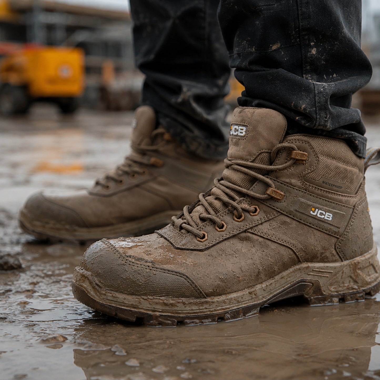 JCB Workwear Buty Robocze Trzewik Fastrac S7S Wodoszczelne Piaskowe