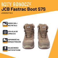 JCB Workwear Buty Robocze Trzewik Fastrac S7S Wodoszczelne Piaskowe