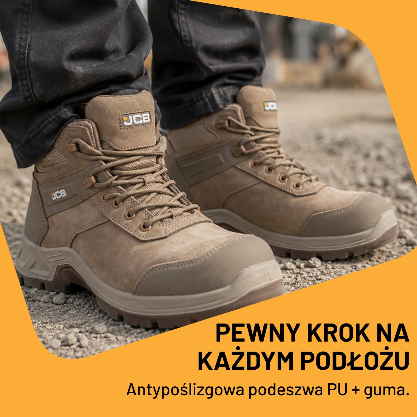 JCB Workwear Buty Robocze Trzewik Fastrac S7S Wodoszczelne Piaskowe