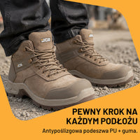 JCB Workwear Buty Robocze Trzewik Fastrac S7S Wodoszczelne Piaskowe