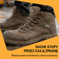 JCB Workwear Buty Robocze Trzewik Fastrac S7S Wodoszczelne Piaskowe