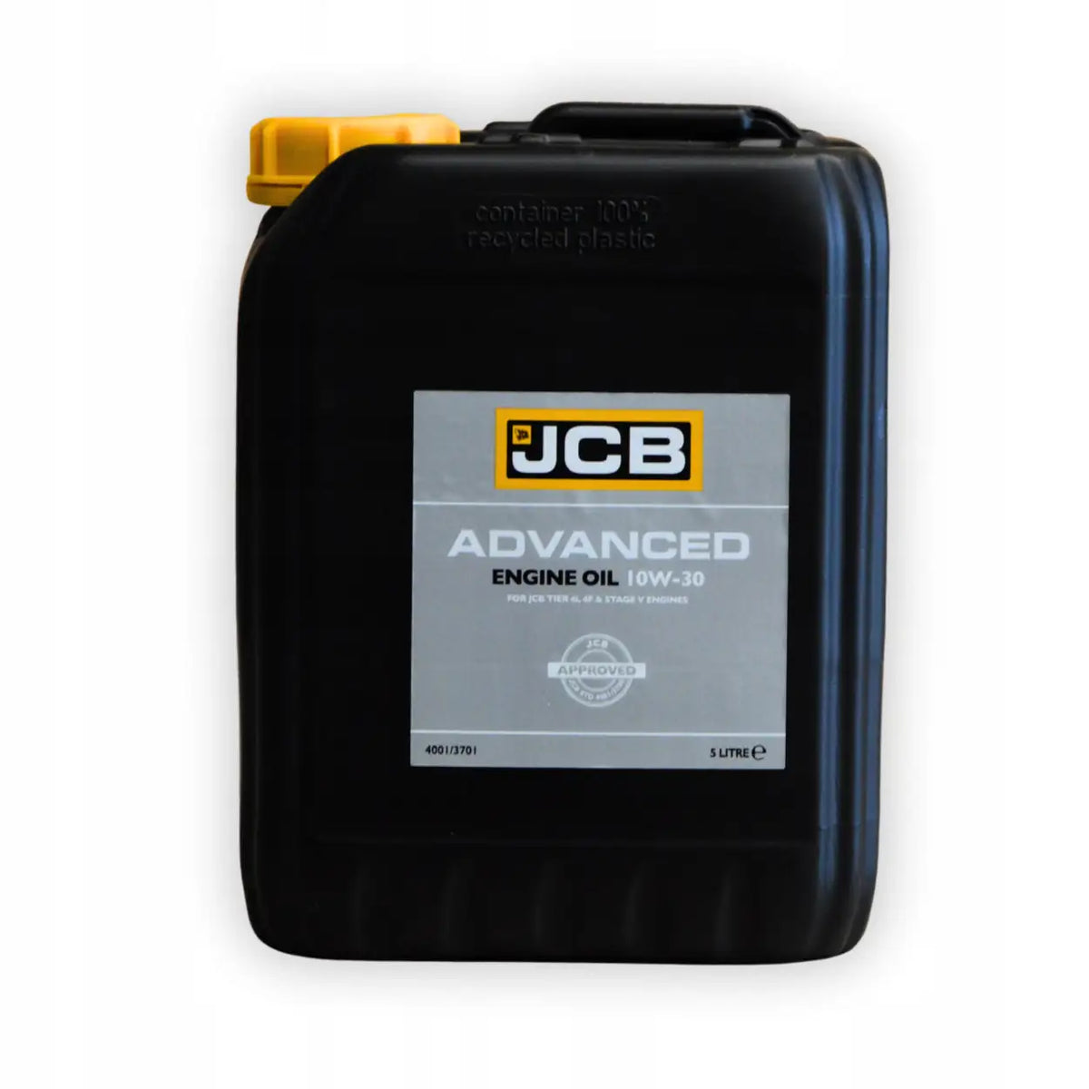 Olej silnikowy JCB Advanced 10W30 w kanistrze 5 l, nr kat. 4001/3701E – oryginalny olej JCB