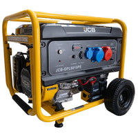 Agregat elektryczny JCB GPL8010PE wymiary wysokość 650 mm głębokość 700 mm szerokość 720 mm etykieta Waga Netto 99 kg