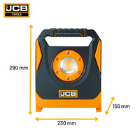 Lampa obszarowa LED JCB KONNECT 4500 lm żółta akumulatorowa - lampa budowlana LED do warsztatu i budowy