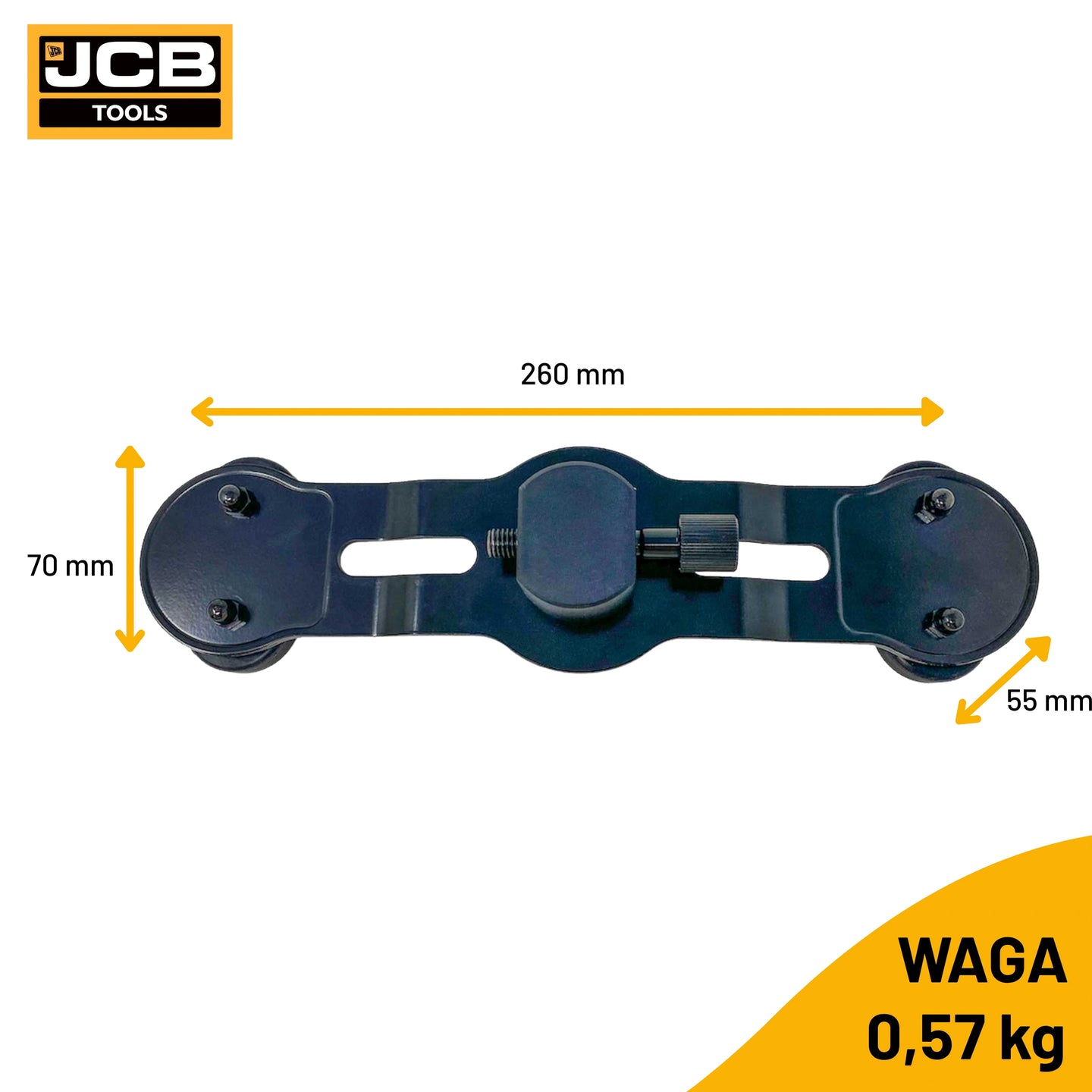 Uchwyt do lamp LED JCB – mocowanie lampy roboczej