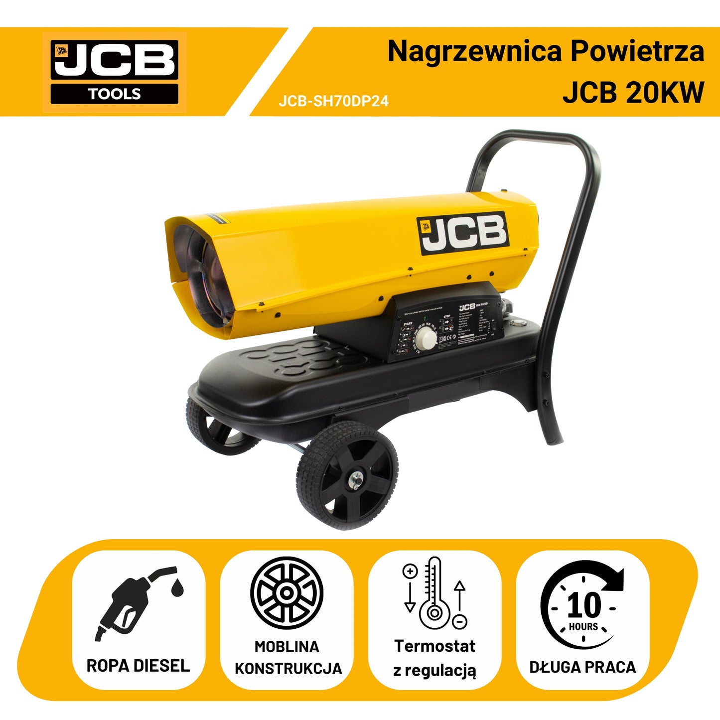 Nagrzewnica JCB 20kW – nagrzewnice