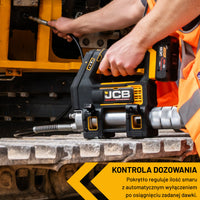 JCB Professional Zestaw Klucz Udarowy Akumulatorowy 350Nm + Smarownica 700 Bar 18V 2x 5Ah Ładowarka 4,5A