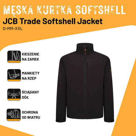 JCB Workwear Kurtka Softshell Robocza Czarna