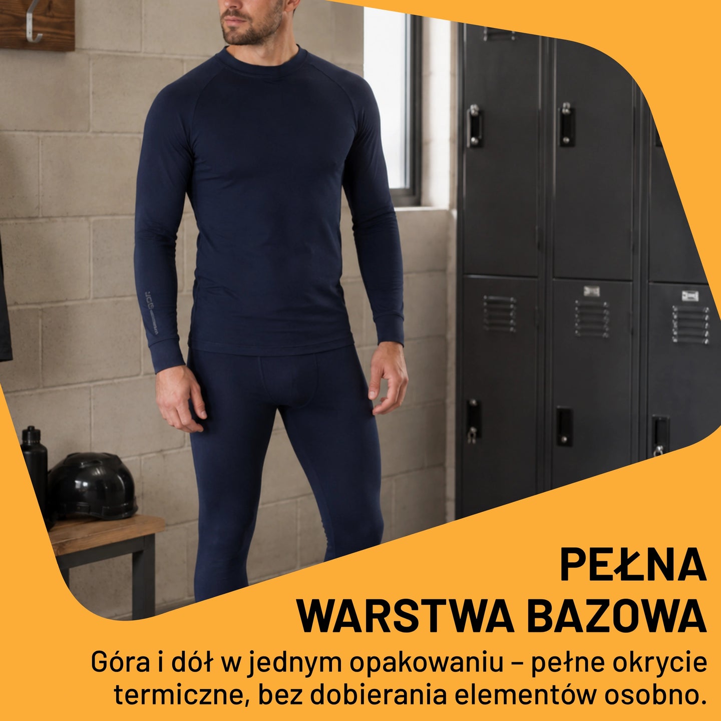 JCB Workwear Bielizna Termoaktywna Unisex Komplet – Granatowy – zdjęcie 9